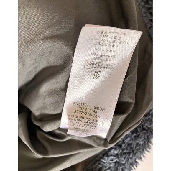 Patagonia Los Gatos Sherpa Fleece Vest Smolder Blue Size Large - Picture 7 of 8